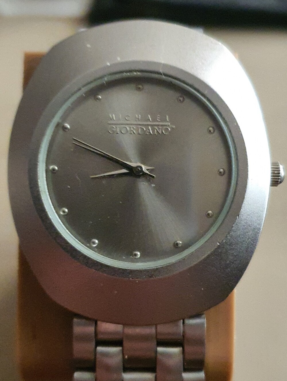 Michael Giordano Silver Stainless Steel Men's Watch